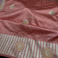 Raw Mango Peach Pink Saree - 