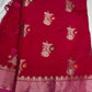 Raw Mango Silk Pink Floral Zari Saree