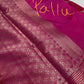 Raw Mango Silk Pink Floral Zari Saree