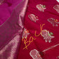 Raw Mango Silk Pink Floral Zari Saree