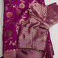 Raw Mango Silk Pink Floral Zari Saree