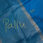 Raw Mango Silk Blue Silver Zari Saree