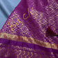 Semi Gadwal Silk Grey Purple Saree