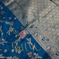 Munga Silk Teal Blue Saree