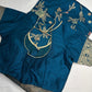 Munga Silk Teal Blue Saree