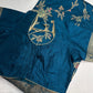 Munga Silk Teal Blue Saree