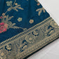 Munga Silk Teal Blue Saree
