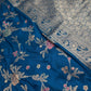 Munga Silk Teal Blue Saree