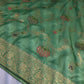 Munga Silk Green Saree