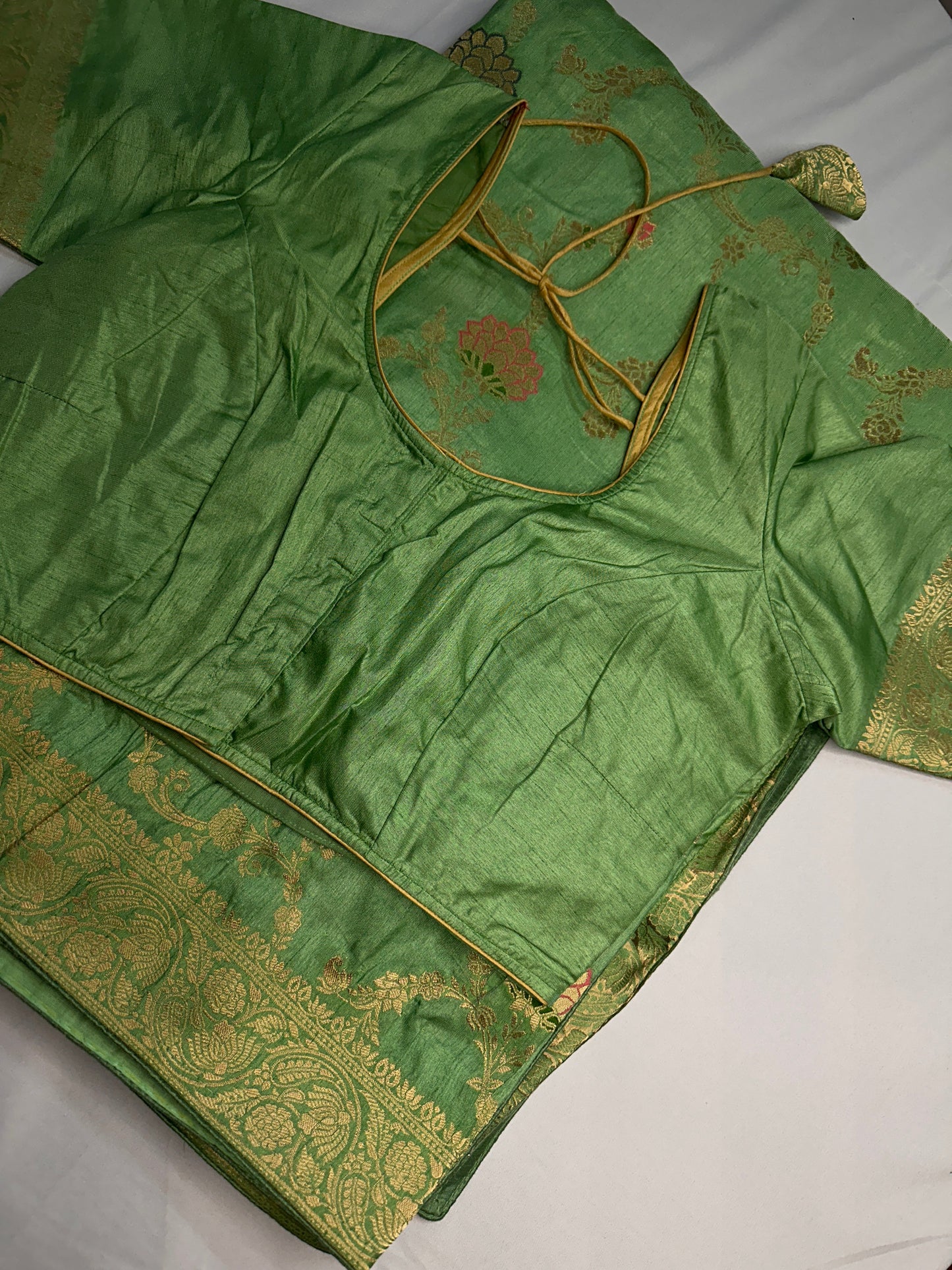 Munga Silk Green Saree