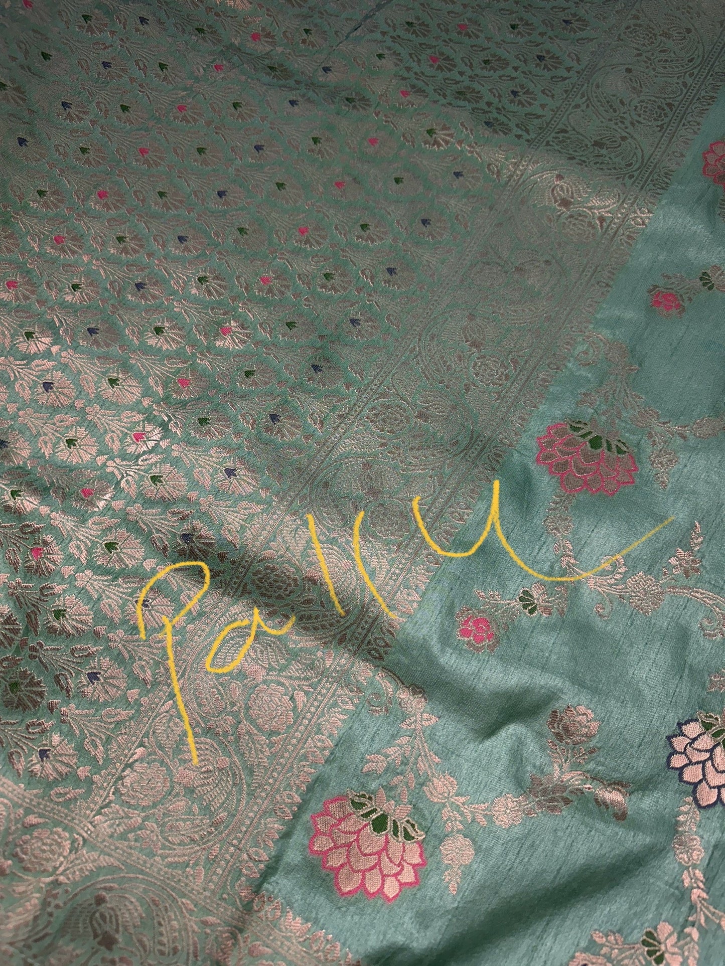 Munga Silk Green Saree