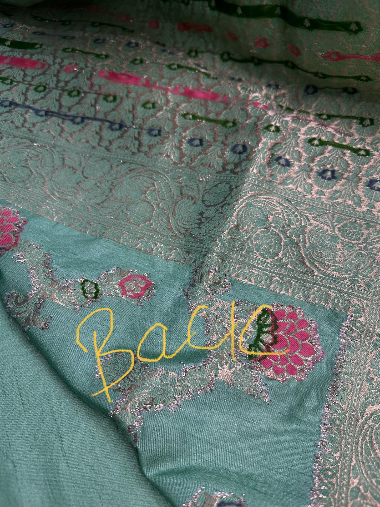 Munga Silk Green Saree