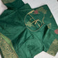 Munga Silk Green Saree