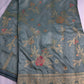Munga Silk Teal Blue Saree