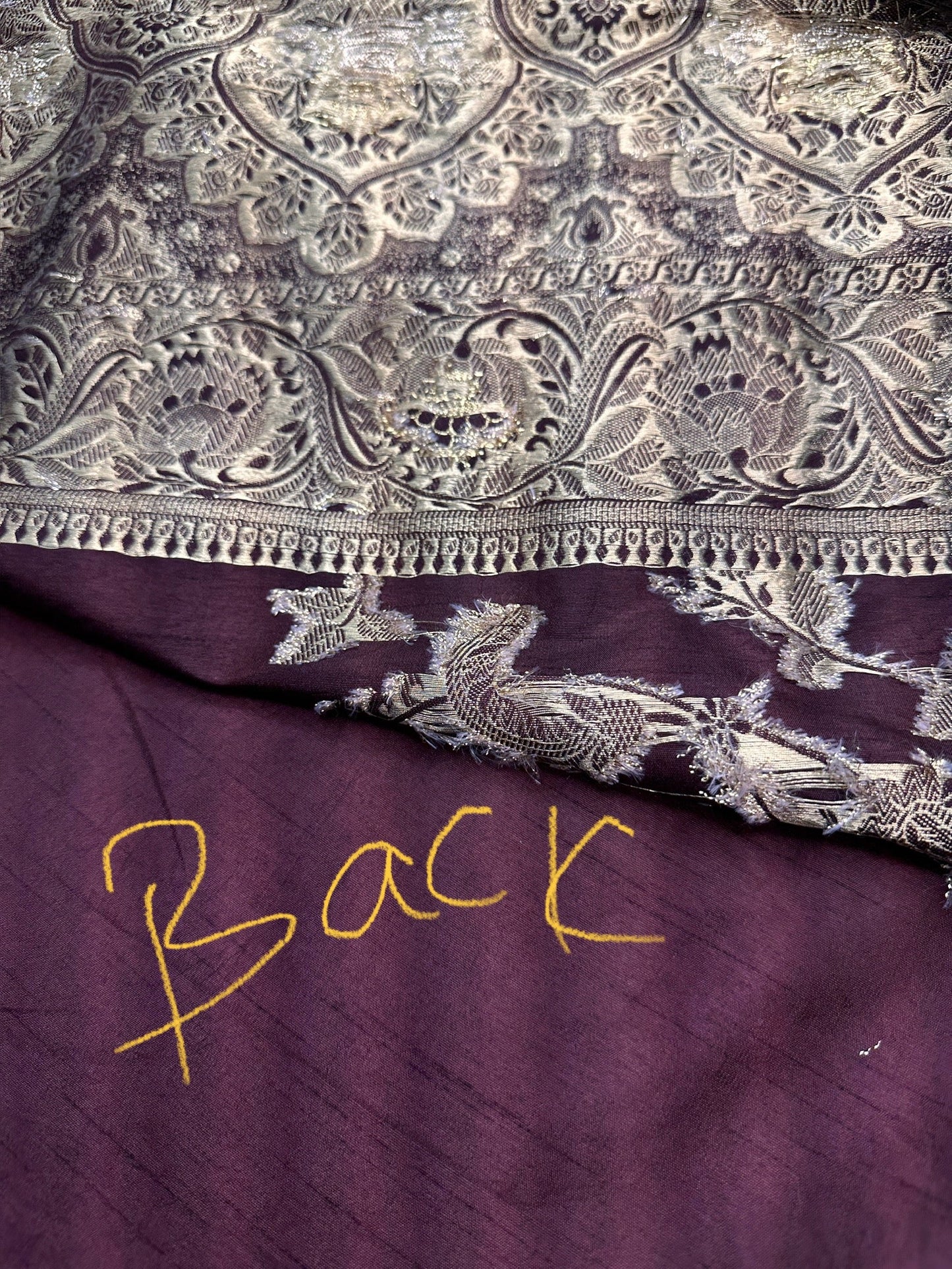 Munga Silk Brown Zari Weaving Saree