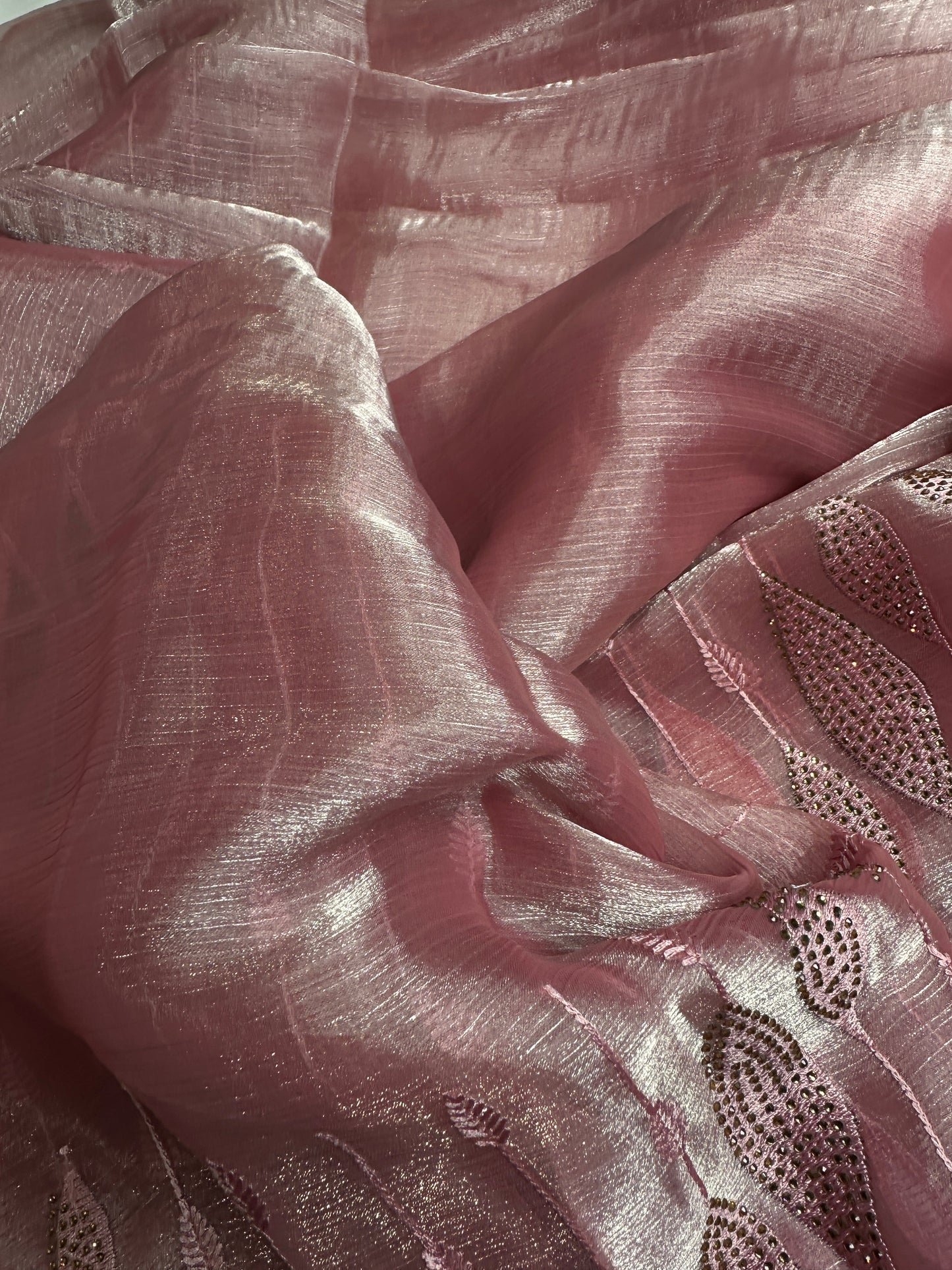 PinkTissue Work Party Wear Saree