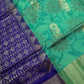 Green Blue Semi Uppada Silk Butta Saree
