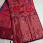 Pink Blue Kanchi Border Silk Saree