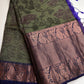 Green Blue Kanchi Border Silk Saree