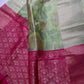 Green Pink Semi Uppada Silk Butta Saree