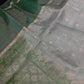 Green Semi Uppada Silk Butta Saree