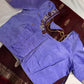 Small Border Uppada Silk Brown Purple Saree
