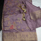 Munga Silk Lavender Purple Saree