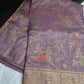 Munga Silk Lavender Purple Saree