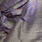 Munga Silk Lavender Purple Saree