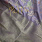 Munga Silk Lavender Purple Saree