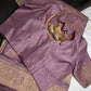 Munga Silk Lavender Purple Saree