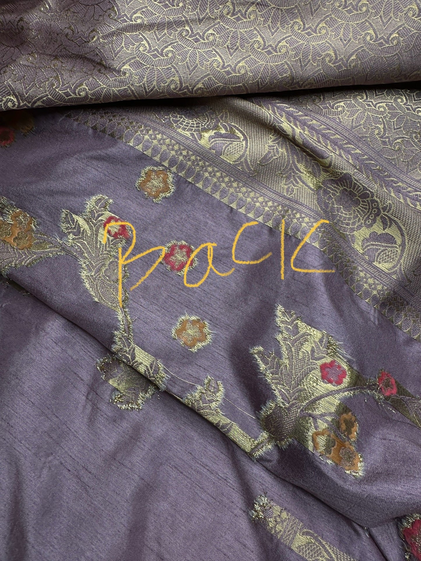 Munga Silk Lavender Purple Saree