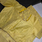 Banarsi Munga Silk Lemon Yellow Saree