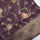 Banarsi Munga Silk Mauve Purple Saree