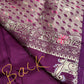 Banarsi Munga Silk Magenta Pink Saree