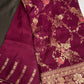 Banarsi Munga Silk Magenta Pink Saree