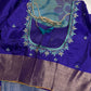 Blue Semi Uppada Silk Butta Saree