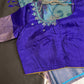 Blue Semi Uppada Silk Butta Saree