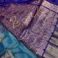 Blue Semi Uppada Silk Butta Saree