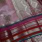 Pure Muga Silk Silver Weaving Pink Saree