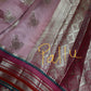 Pure Muga Silk Silver Weaving Pink Saree