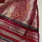 Pure Muga Silk Silver Weaving Pink Saree