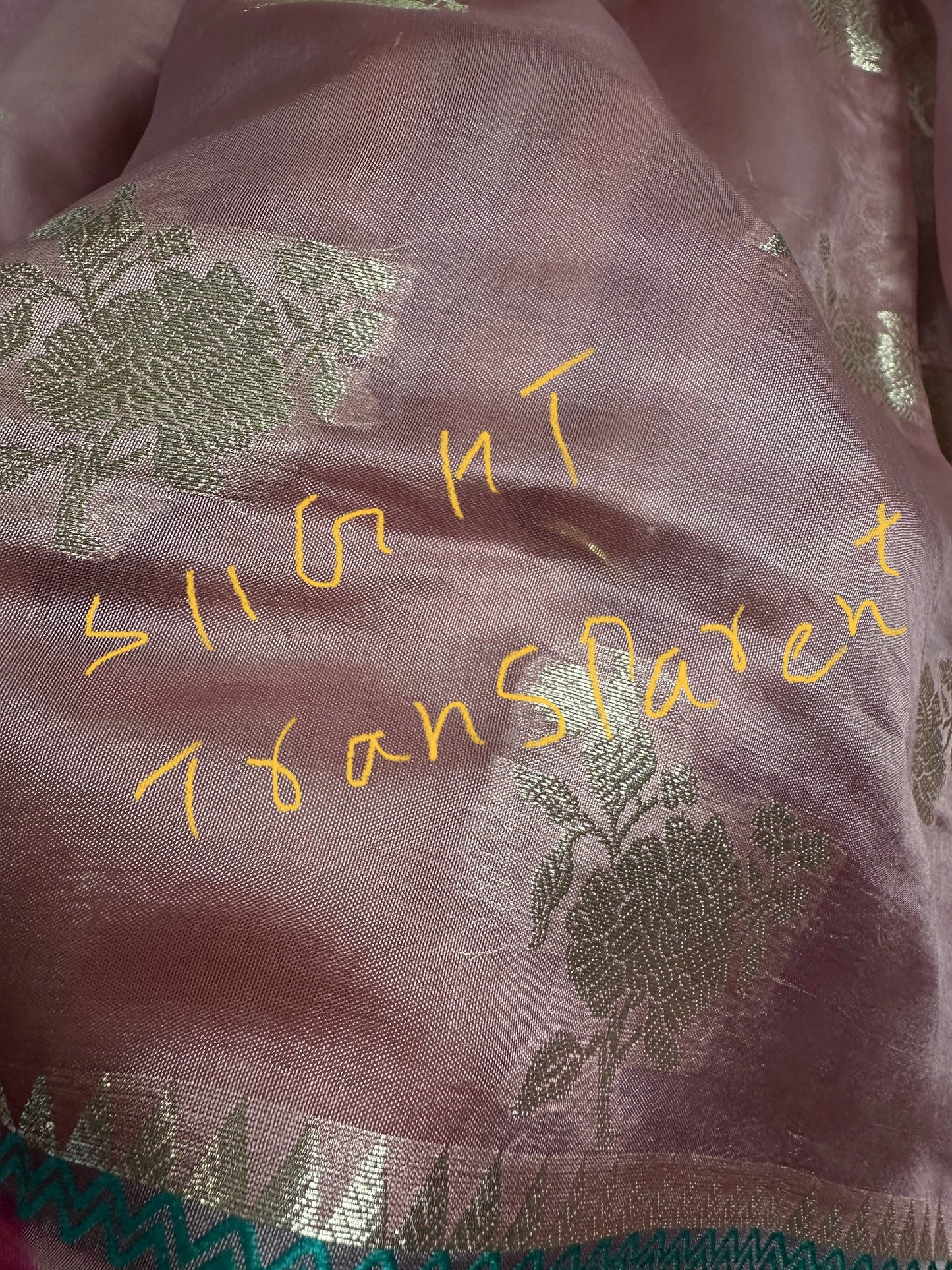 Pure Muga Silk Silver Weaving Pink Saree