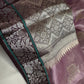 Pure Muga Silk Silver Weaving Lavender Purple Saree