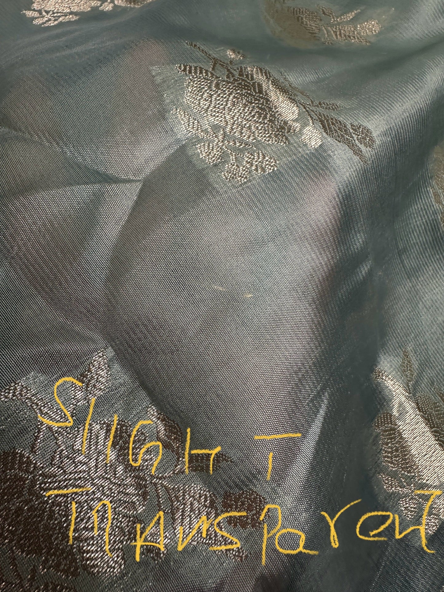 Pure Muga Silk Silver Weaving Blue Saree