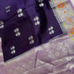 Pure Muga Silk Silver Weaving Lavender Purple Saree