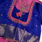 Pink Blue Semi Uppada Silk Butta Saree