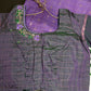 Purple Green Semi Uppada Silk Butta Saree - 