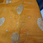 Yellow Silver Zari Banarsi Silk Saree