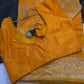 Yellow Silver Zari Banarsi Silk Saree